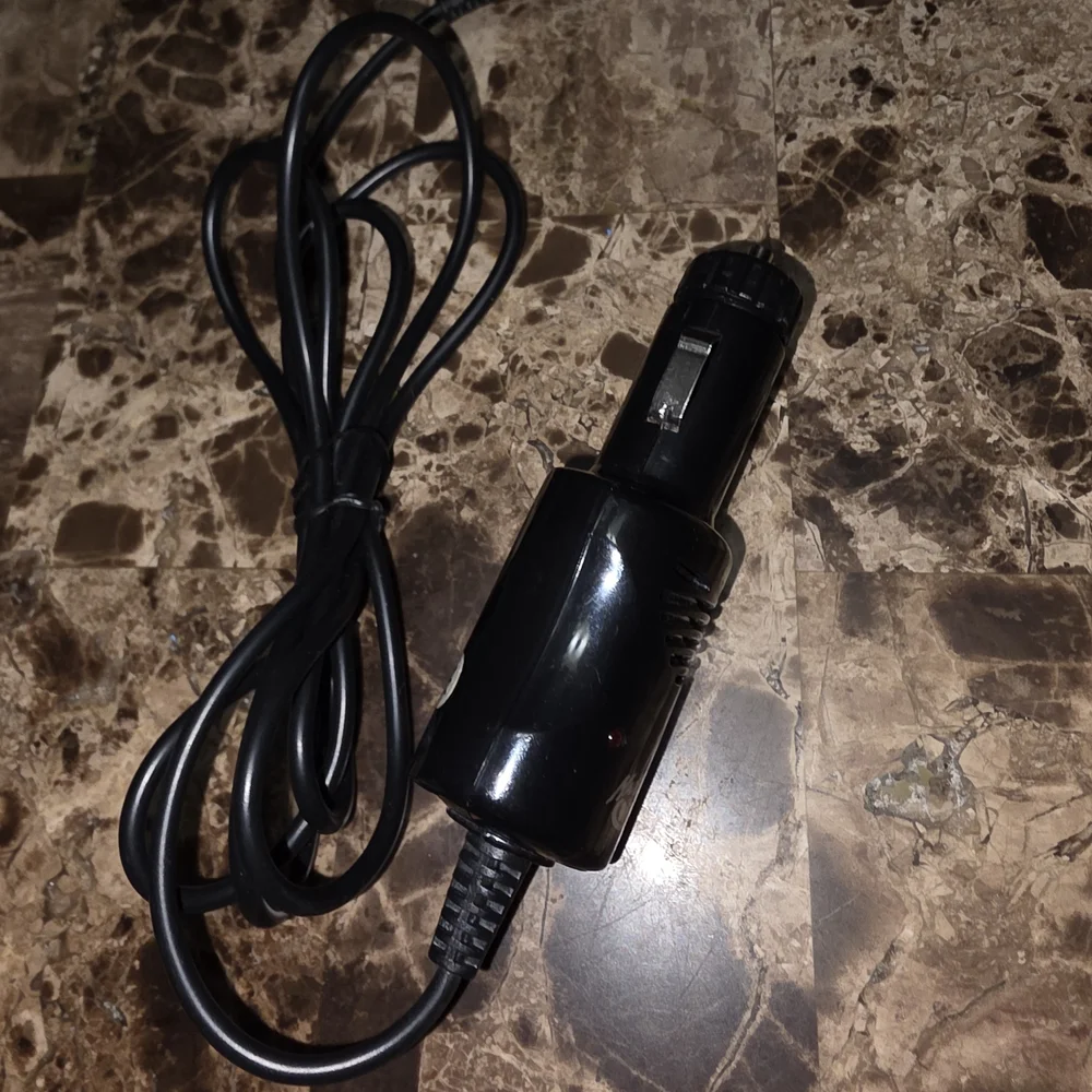 GAMEBOY ORIGINAL SYSTEM Black Car Cigarette Lighter Power Adapter with Long Cord